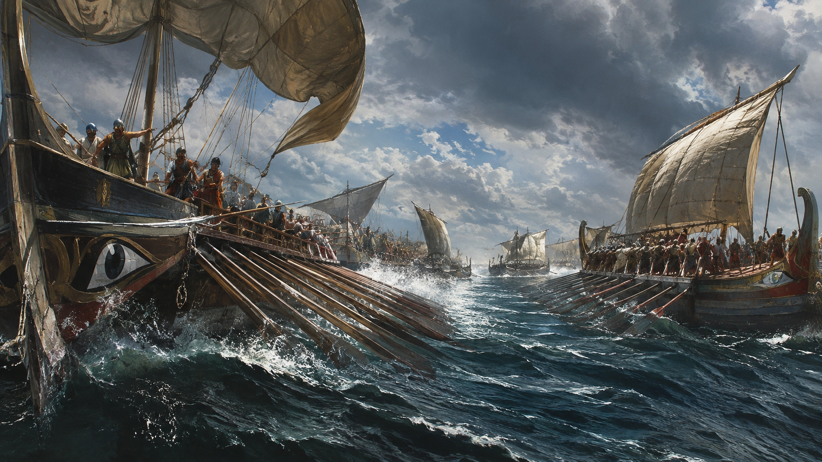 Illustration: The battle of Arginusae