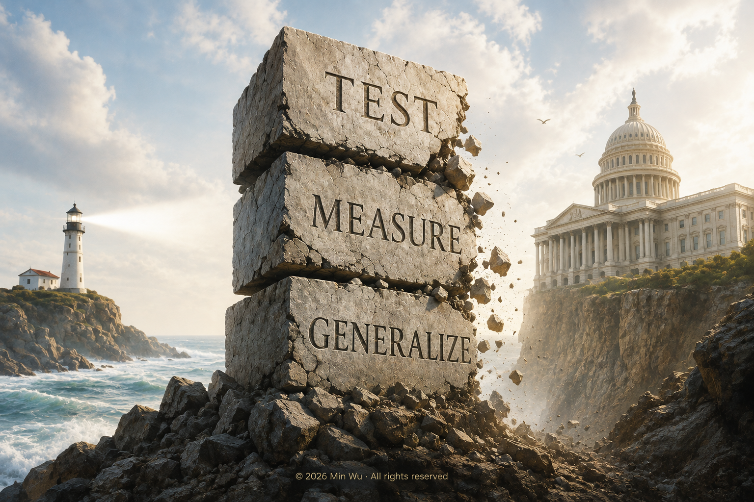 Illustration: As AI evaluation becomes central to governance, the foundations of testing, measurement, and generalization are beginning to fracture at once.